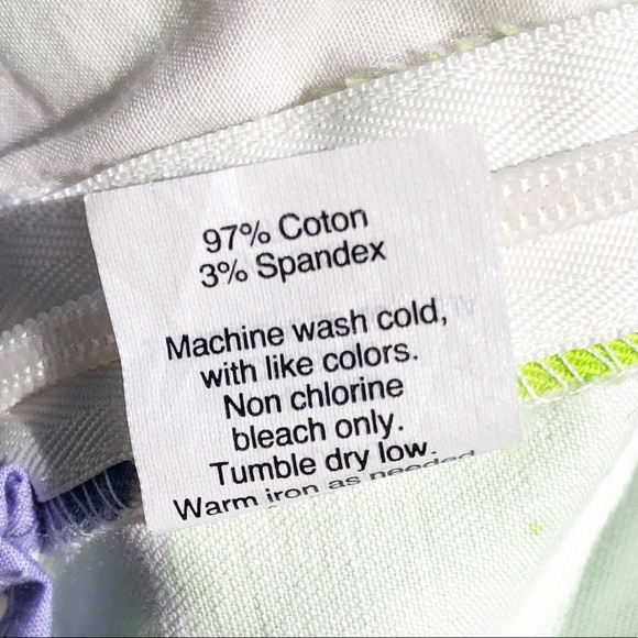 J. Crew Watercolor Floral Cotton Chino Zip Shorts - Picture 5 of 6